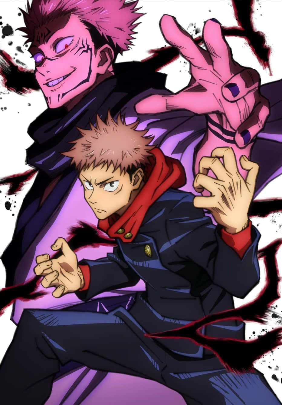 Itadori Yuji Crazy Sukuna Aura Wallpaper