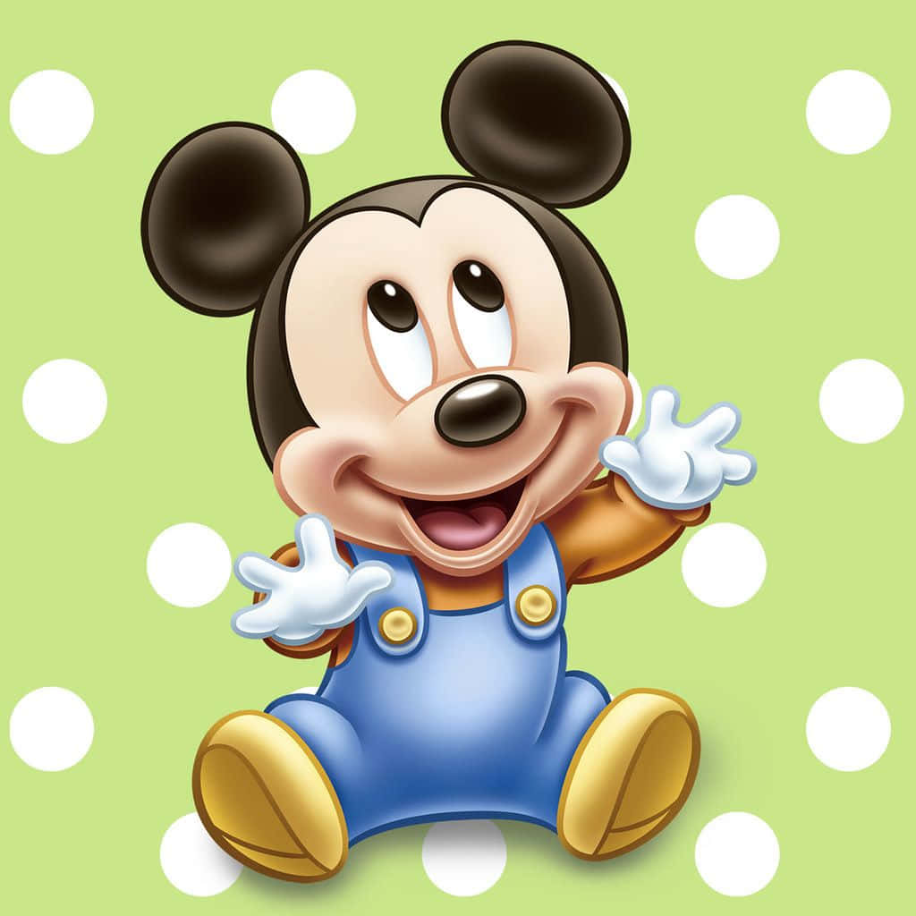 “it’s Time To Smile With Cute Mickey Mouse!” Wallpaper