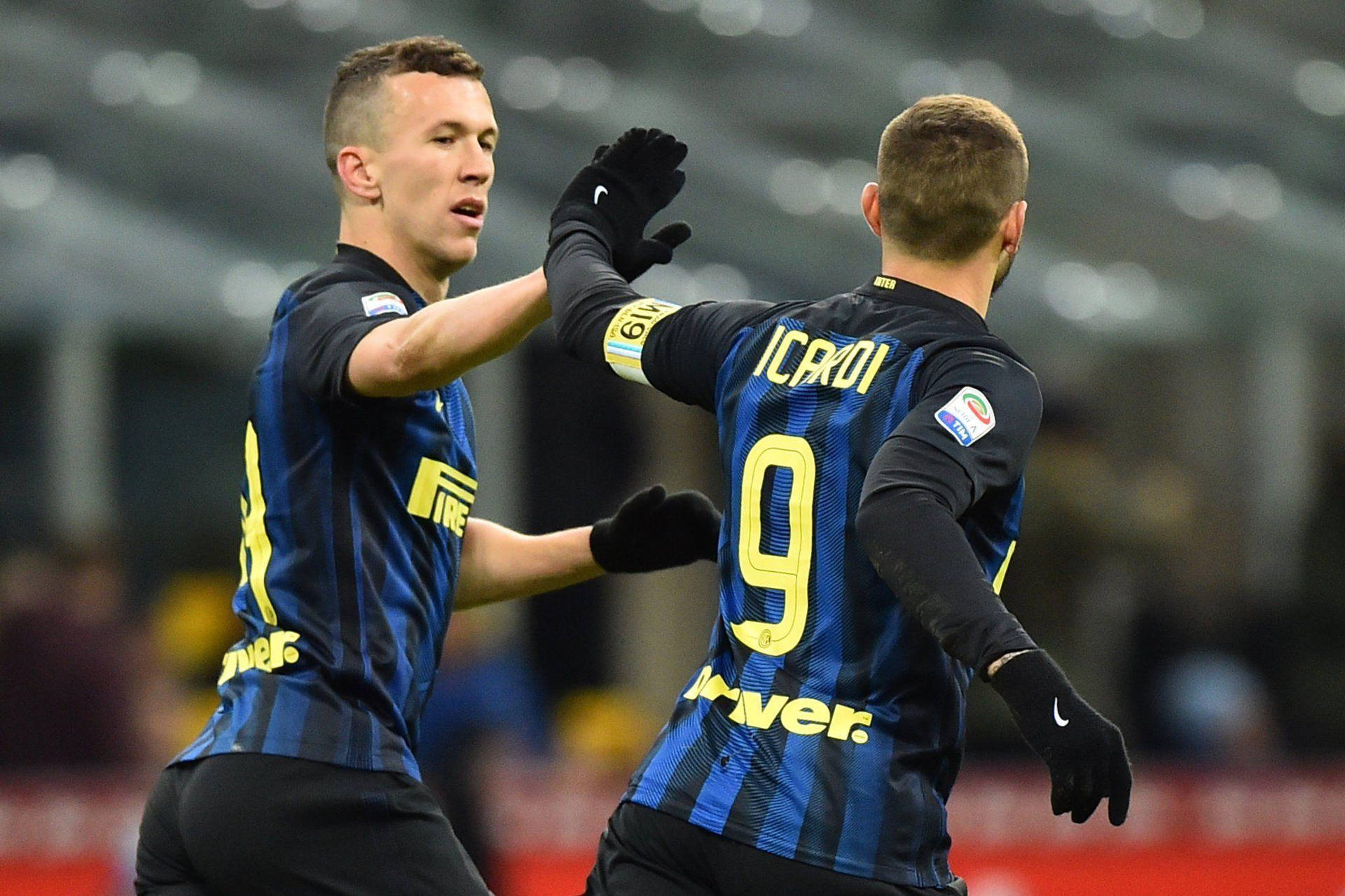 Ivan Perisic Giving High Five Wallpaper