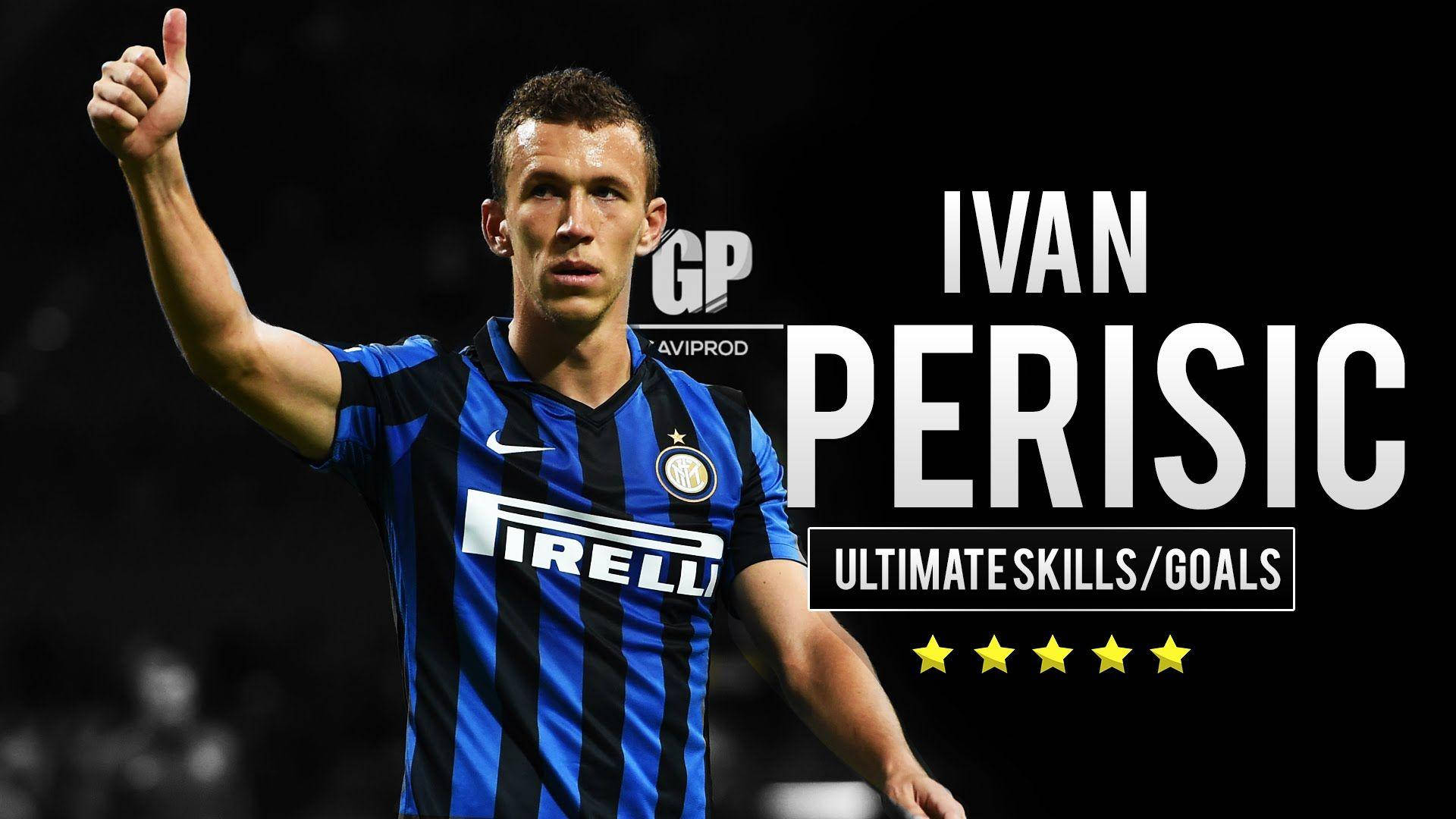 Ivan Perisic Showcasing His Ultimate Football Skills Wallpaper