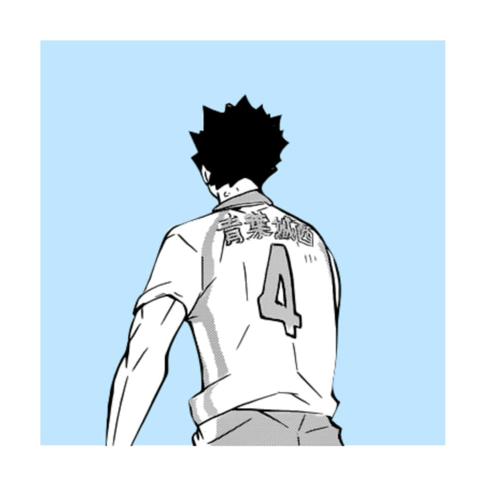 Iwaizumi Hajime Intense Gaze In A High-quality Wallpaper Wallpaper