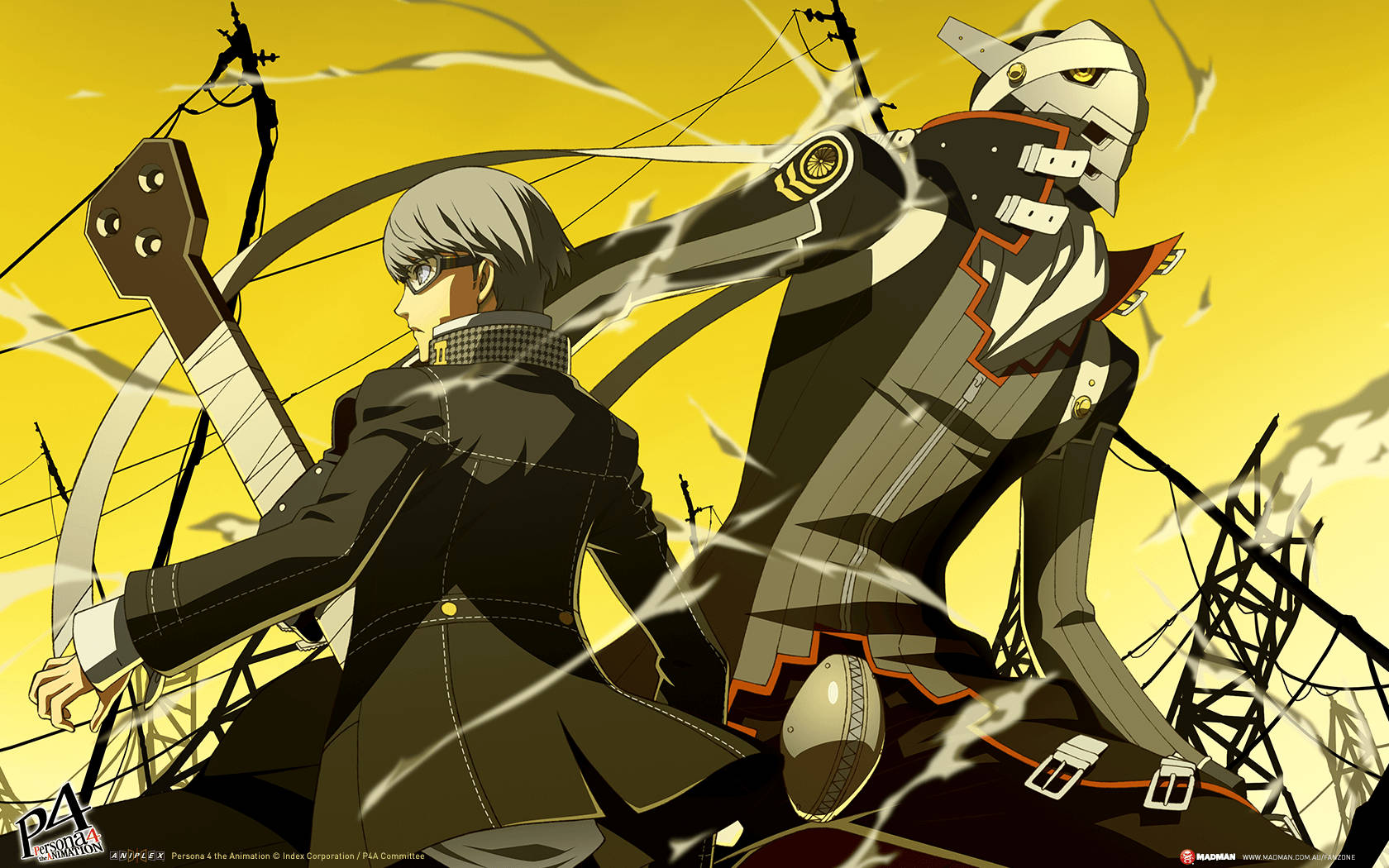 Izanagi And Yu Narukami From Persona 4 The Animation Wallpaper