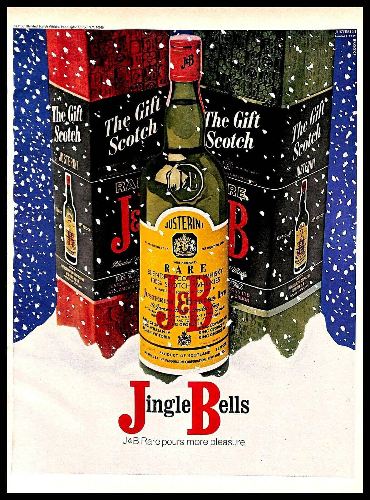 J&b Jingle Bells Christmas Ad Wallpaper