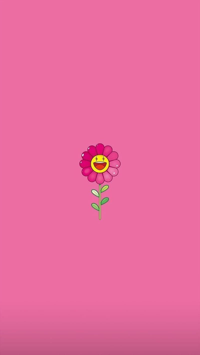J Balvin Pink Murakami Flower Wallpaper