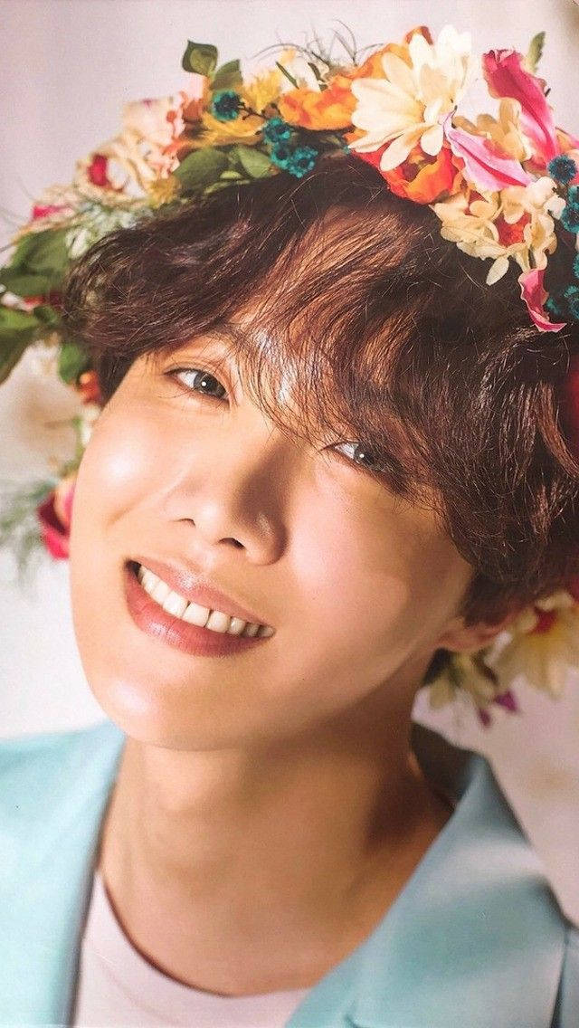 J-hope Flower Crown Wallpaper