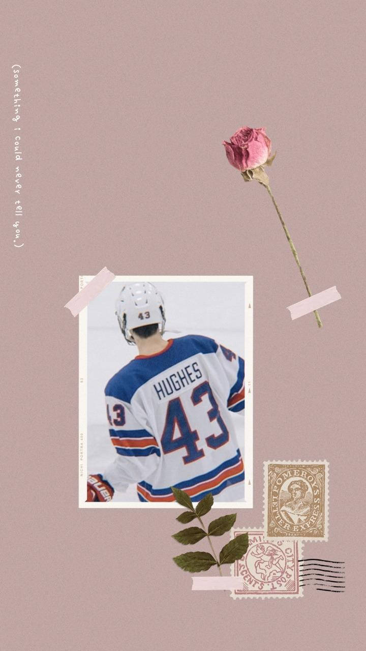 Jack Hughes Aesthetic Artwork Wallpaper