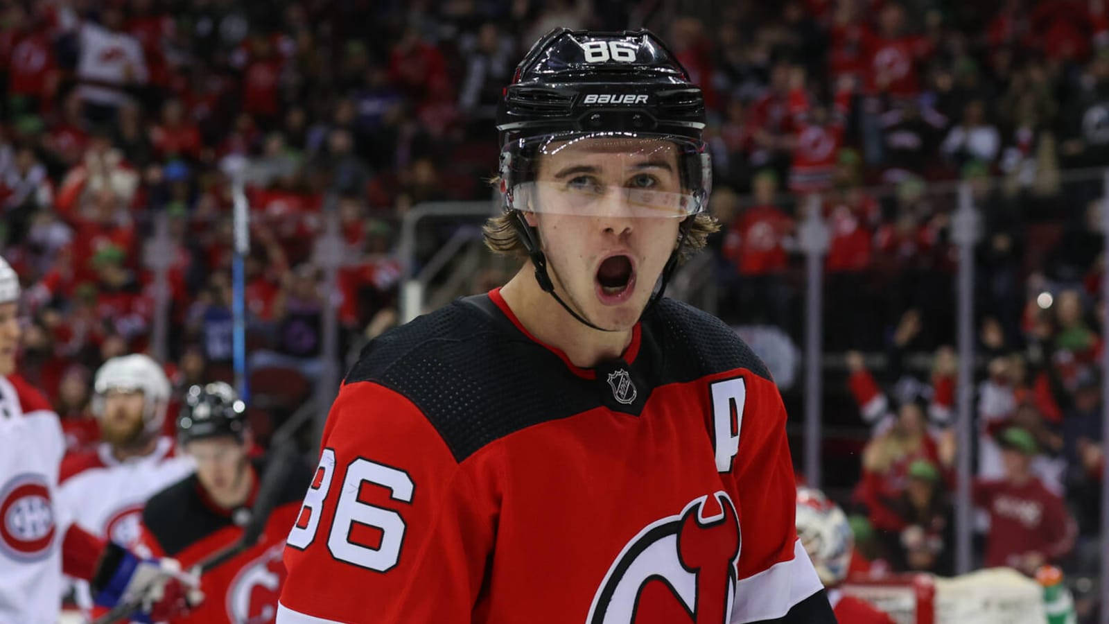 Jack Hughes Screaming Face Wallpaper