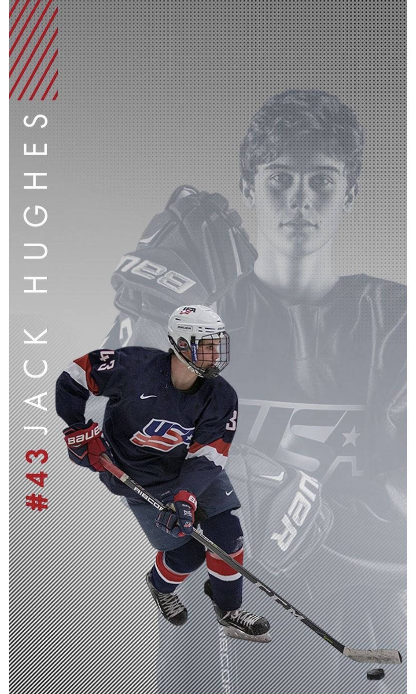 Jack Hughes Usa Hockey Wallpaper