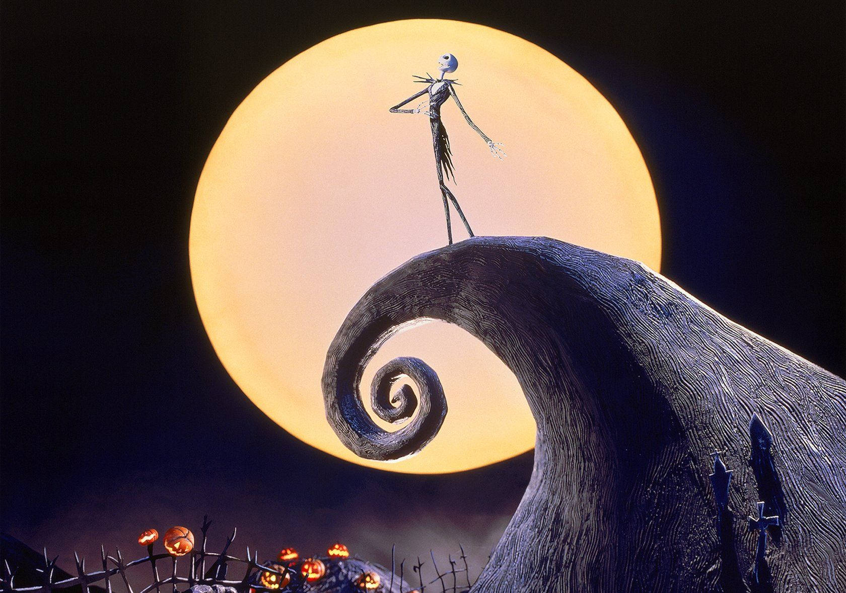 Jack Skellington And The Mayor Of Halloween Town Wallpaper