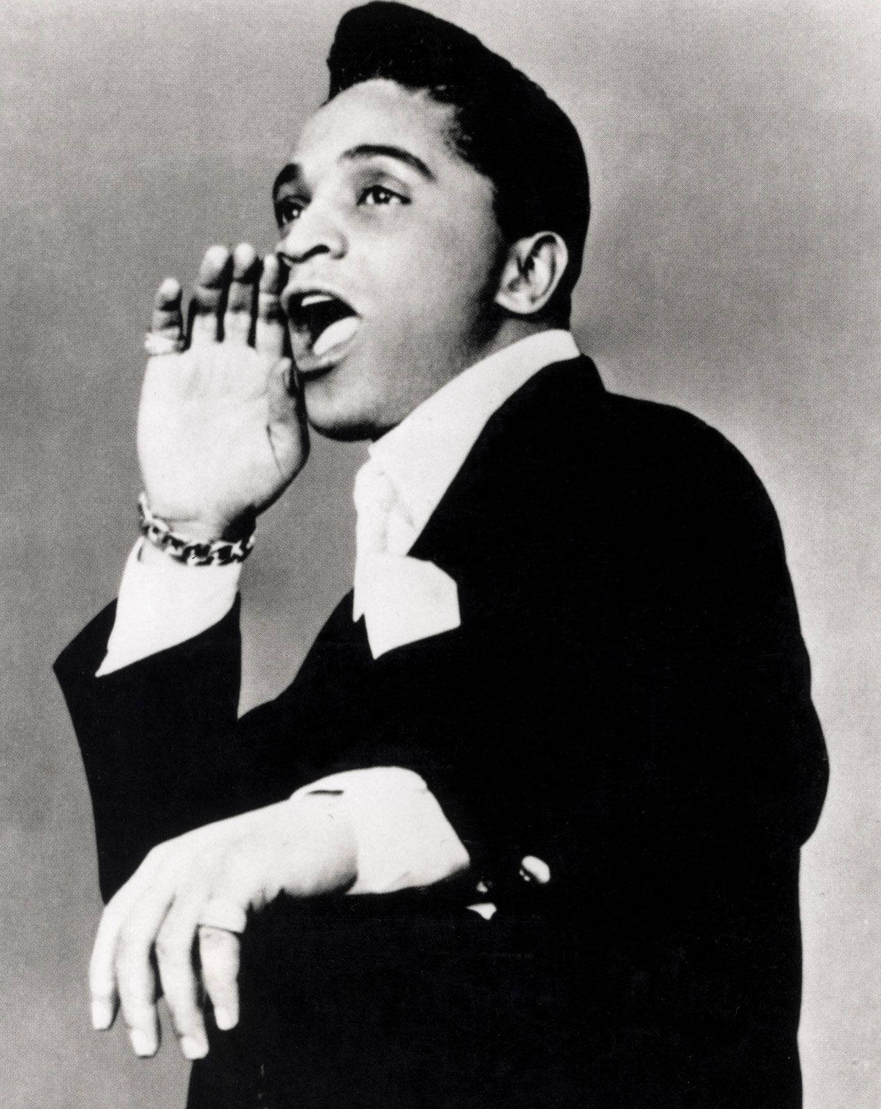 Jackie Wilson American Singer Black And White Wallpaper