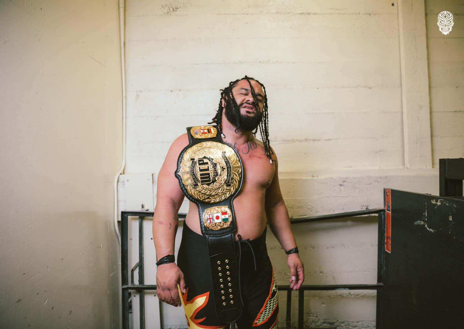 Jacob Fatu Major League Wrestling Heavyweight Championship Belt Wallpaper