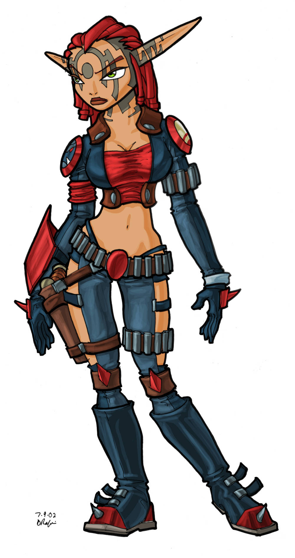 Jak 3 Ashelin 2d Drawing Wallpaper