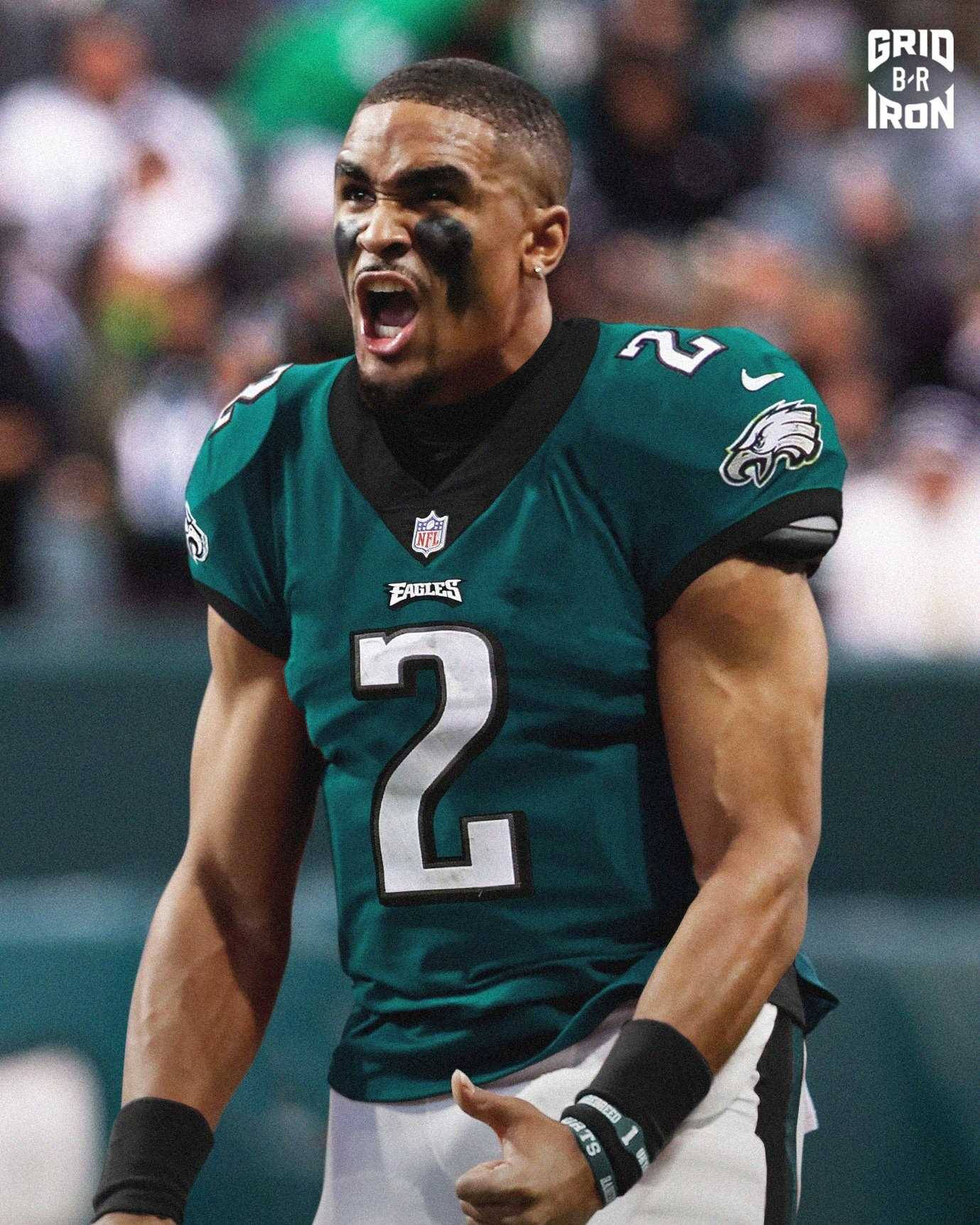 Jalen Hurts Leading The Philadelphia Eagles Wallpaper