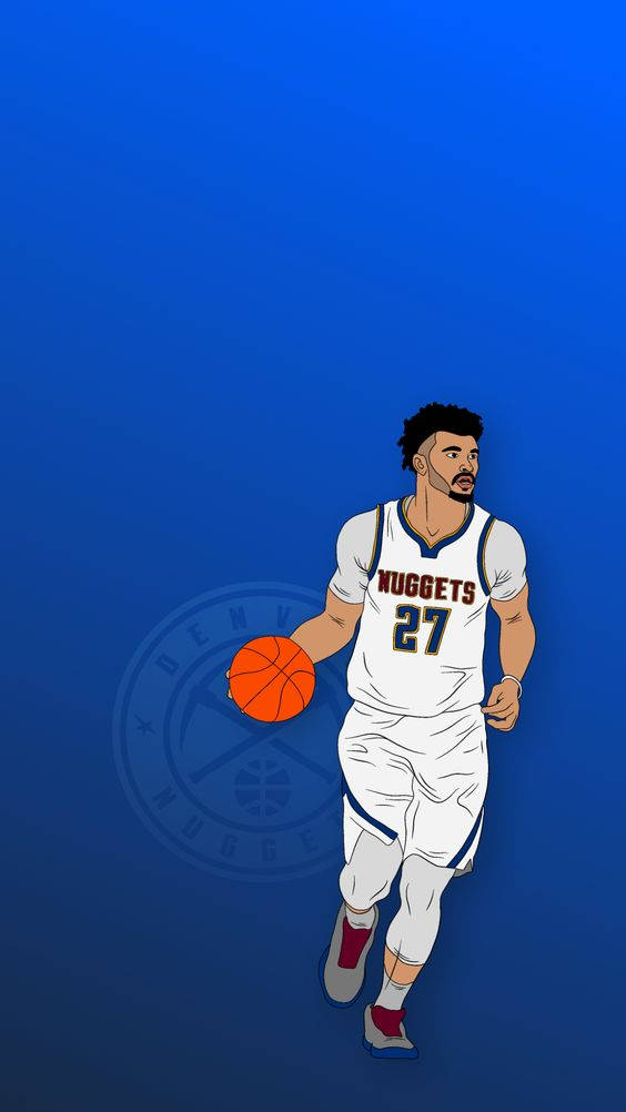 Jamal Murray Blue Digital Art Wallpaper