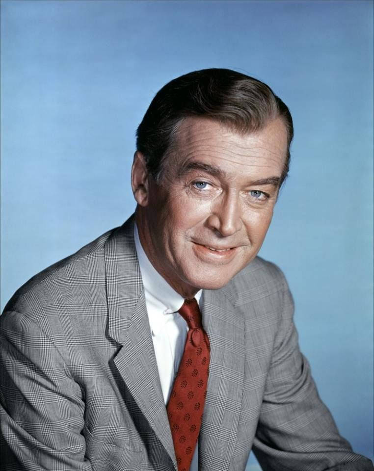 James Stewart On Blue Wallpaper