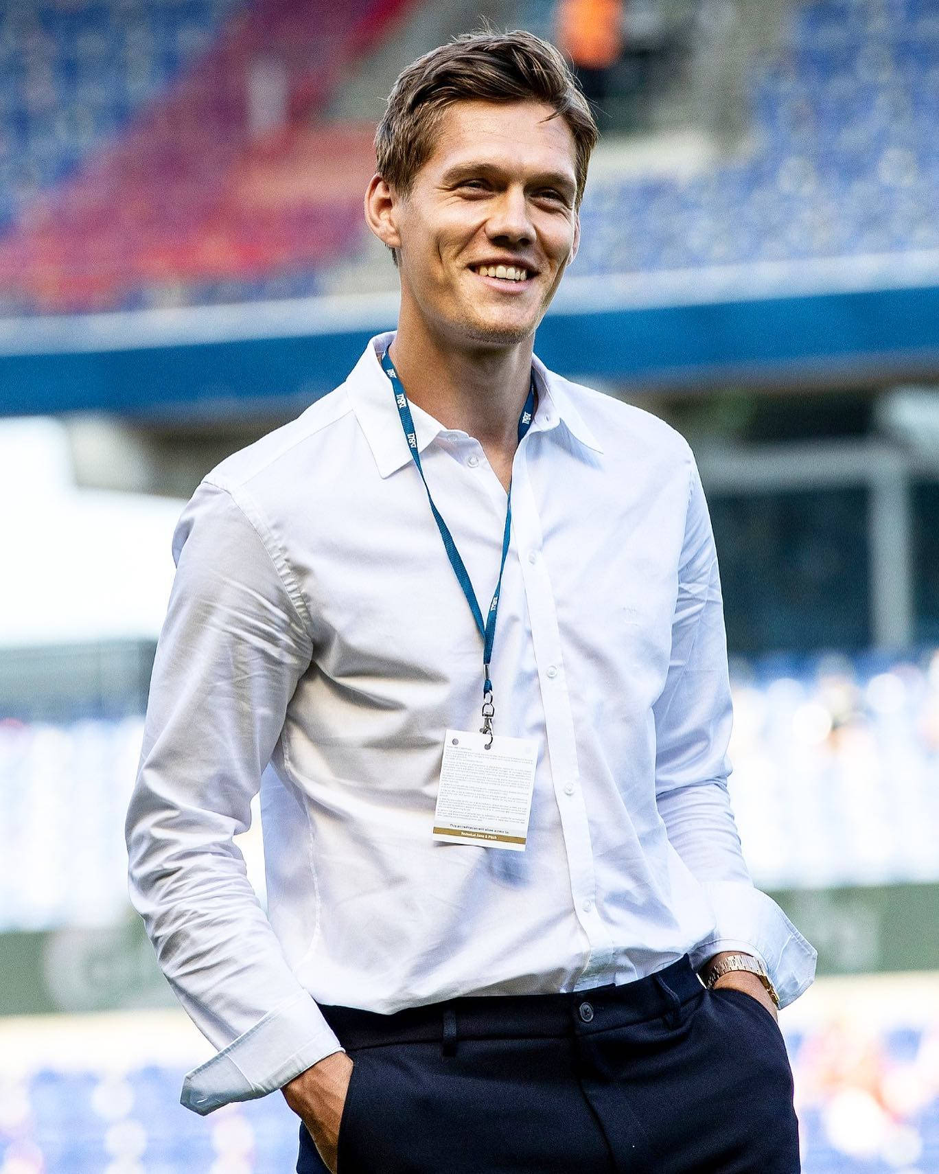 Jannik Vestergaard In A Button-down Shirt Wallpaper