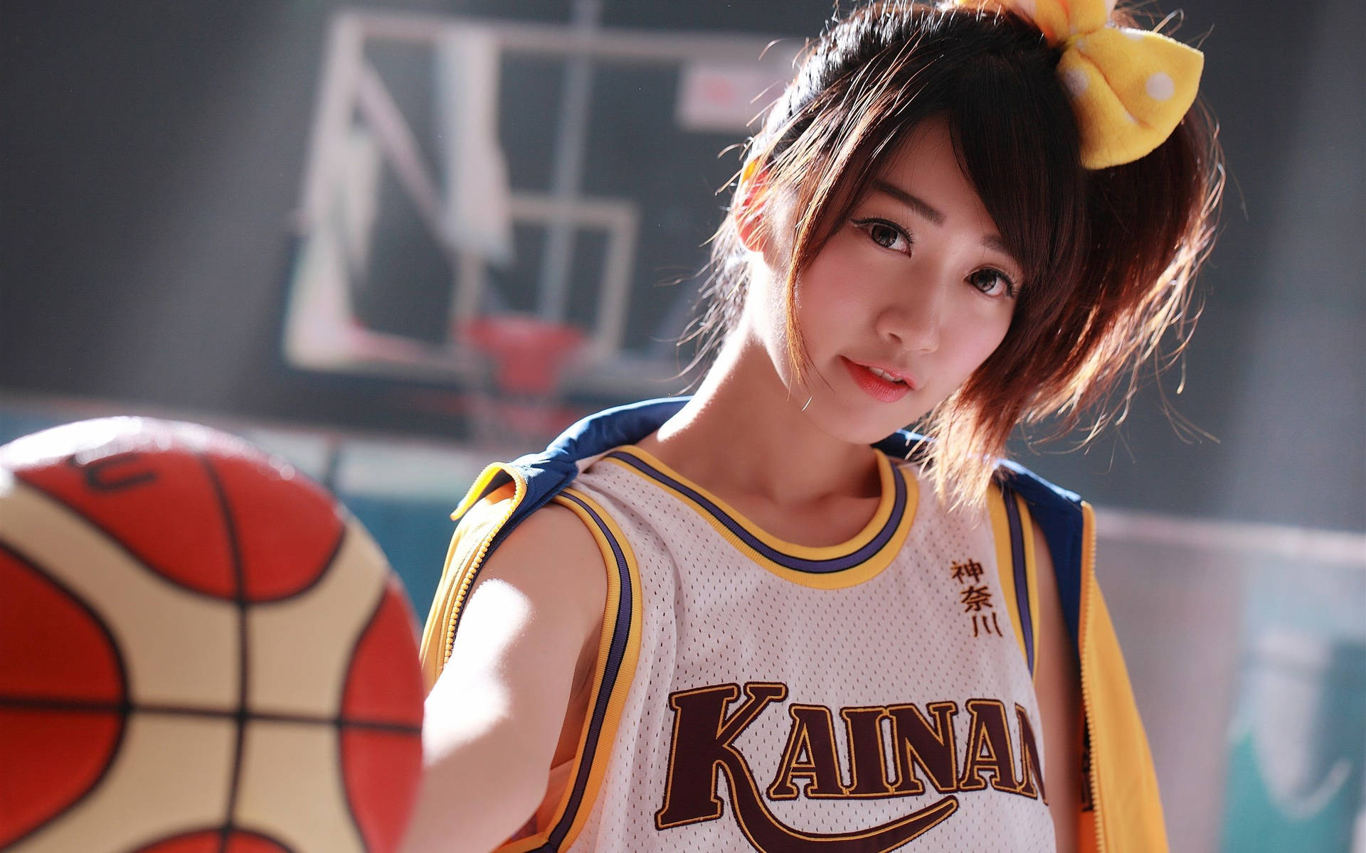 Japan Girl Cute Sporty Style Wallpaper