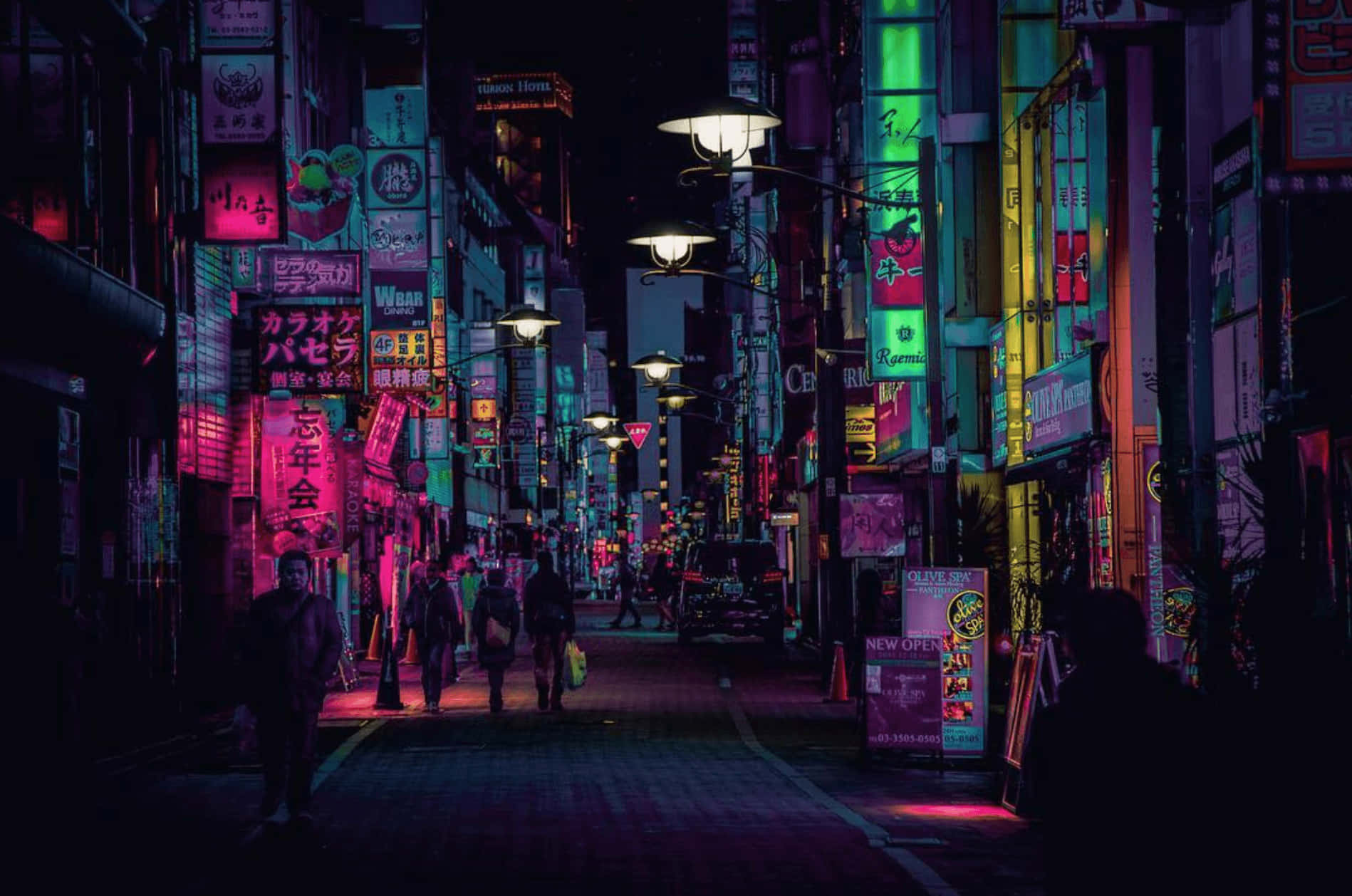 Japanese Aesthetic Shop Signs Desktop Wallpaper