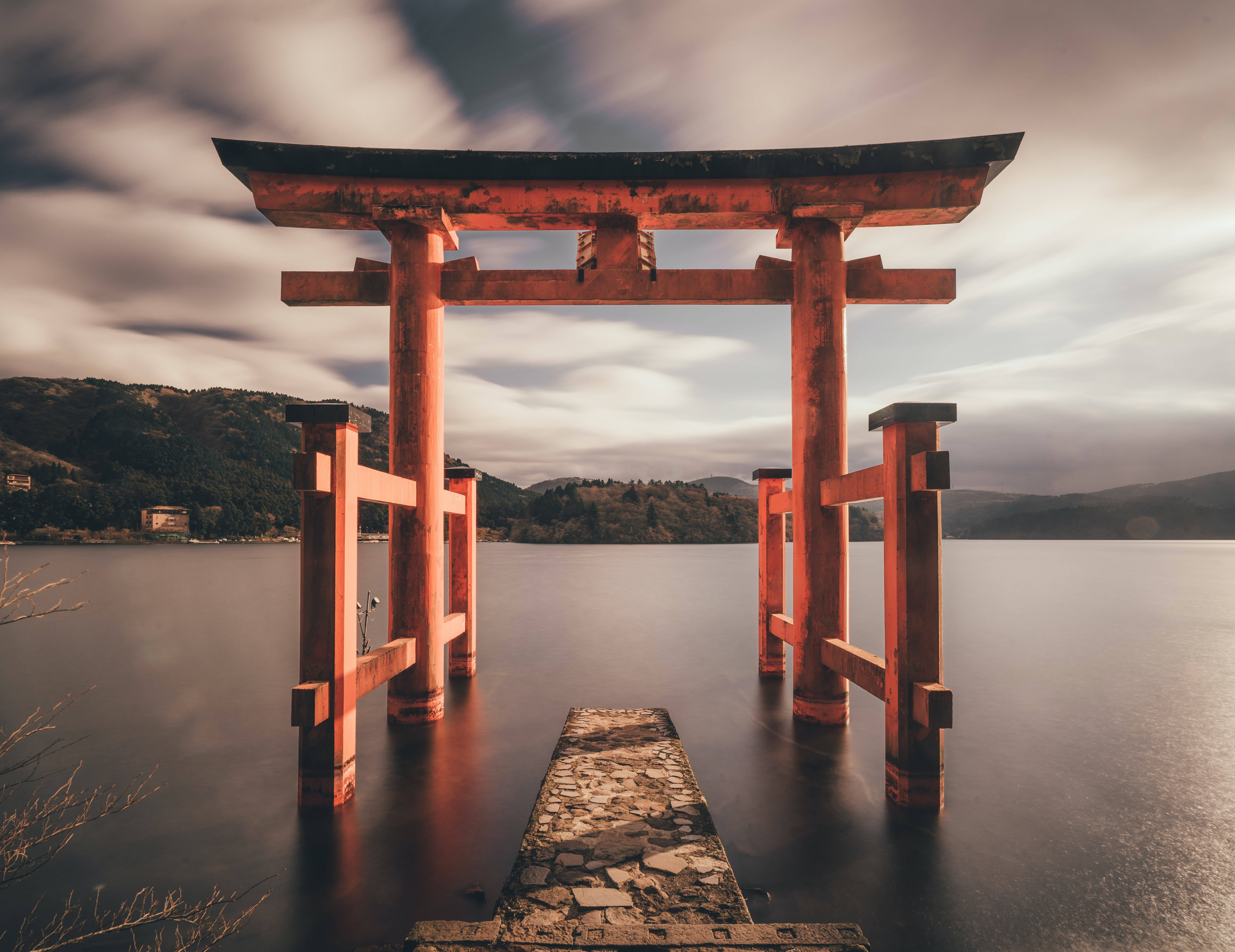 Japanese Hd Heiwa No Tori Hakone Shrine Wallpaper