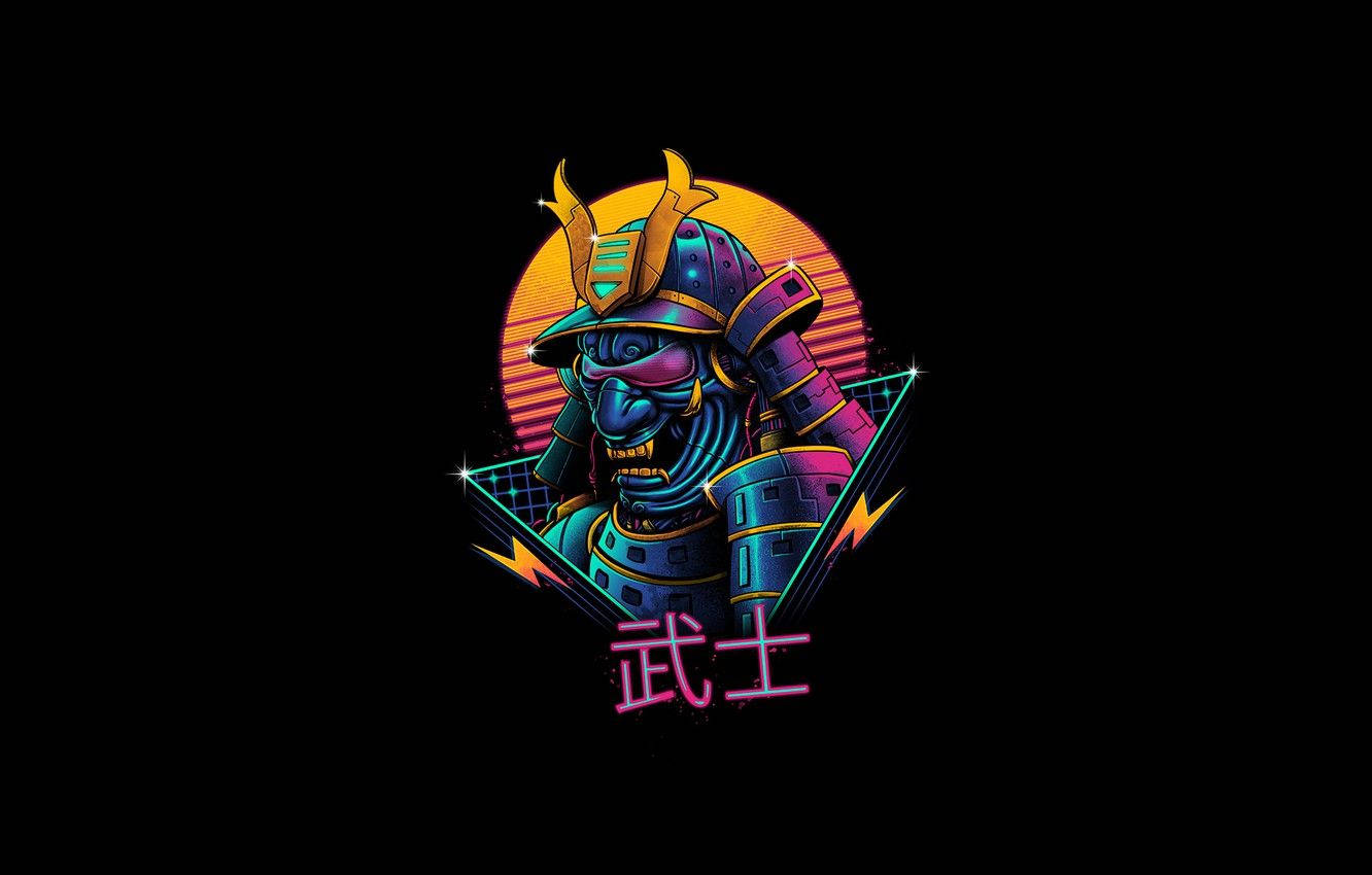 Japanese Samurai Pop Art Wallpaper