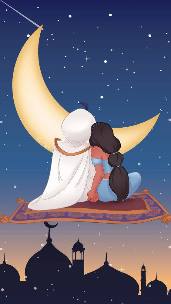 Jasmine And Aladdin Disney Iphone Wallpaper