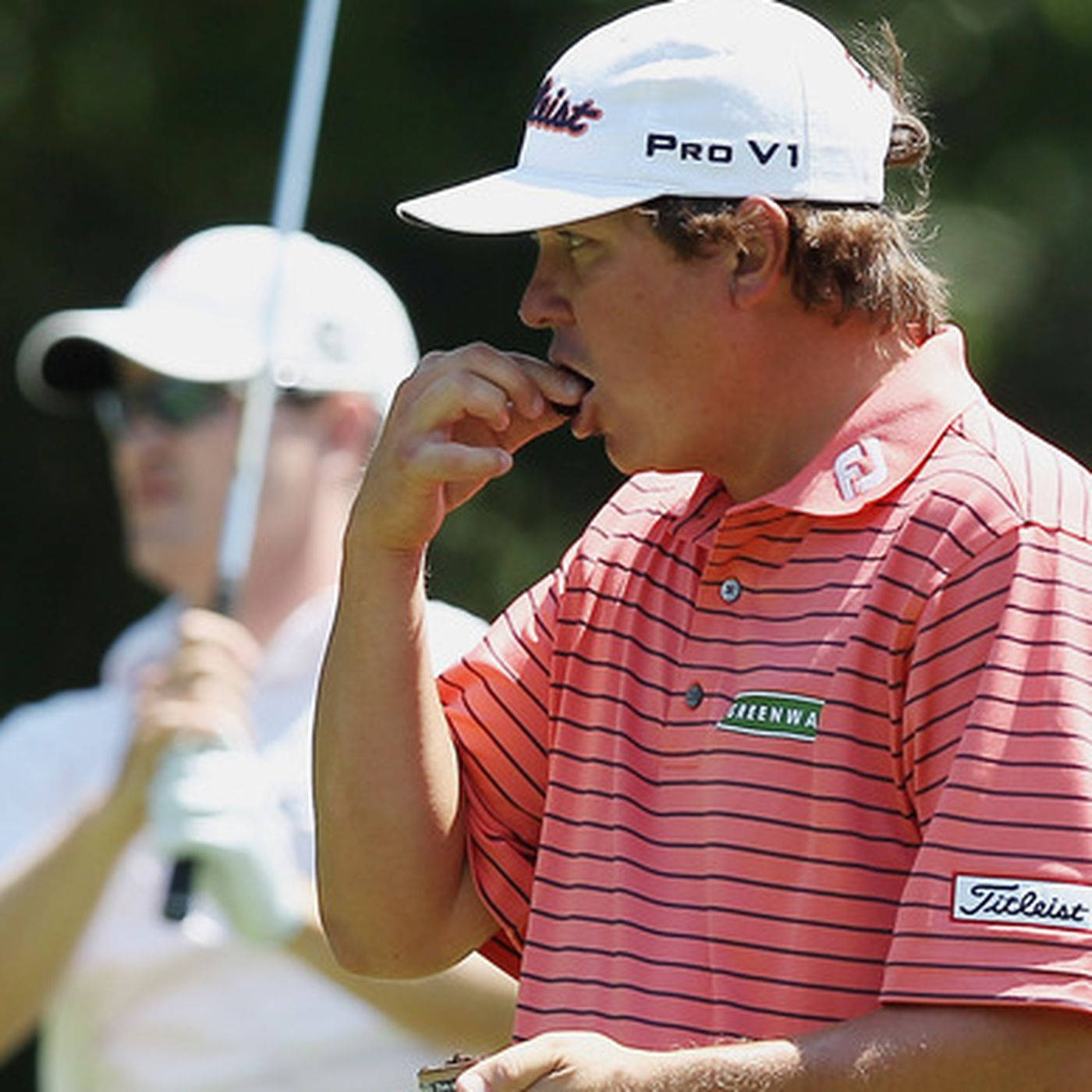 Jason Dufner Eating During A Game Wallpaper