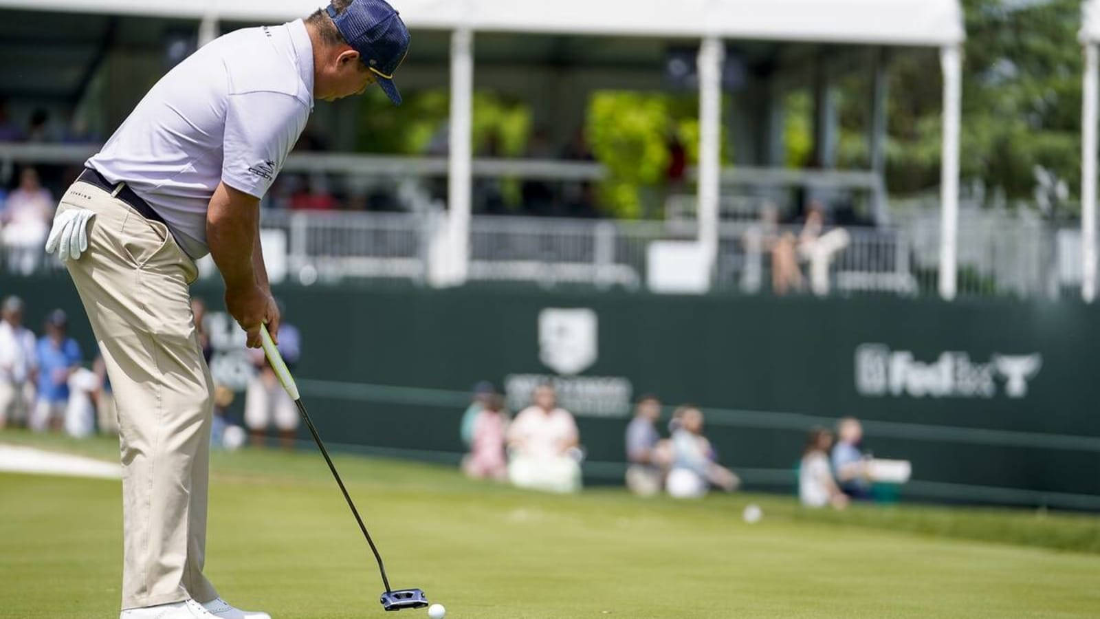 Jason Dufner Intensely Focused During Practice Wallpaper