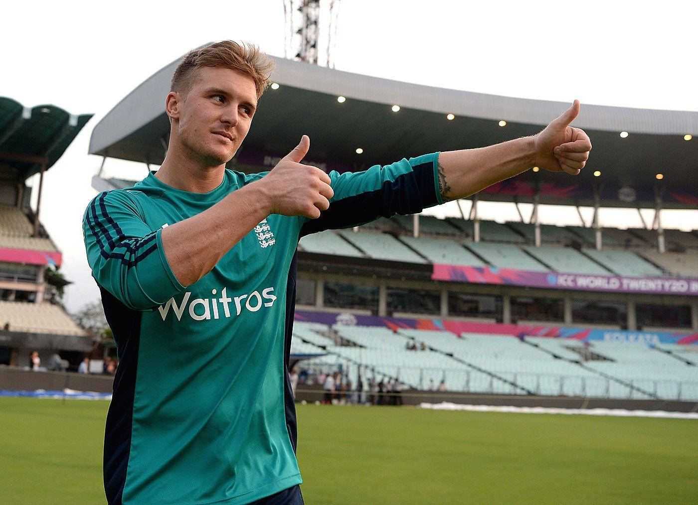 Jason Roy In Blue Waitrose Jersey Wallpaper