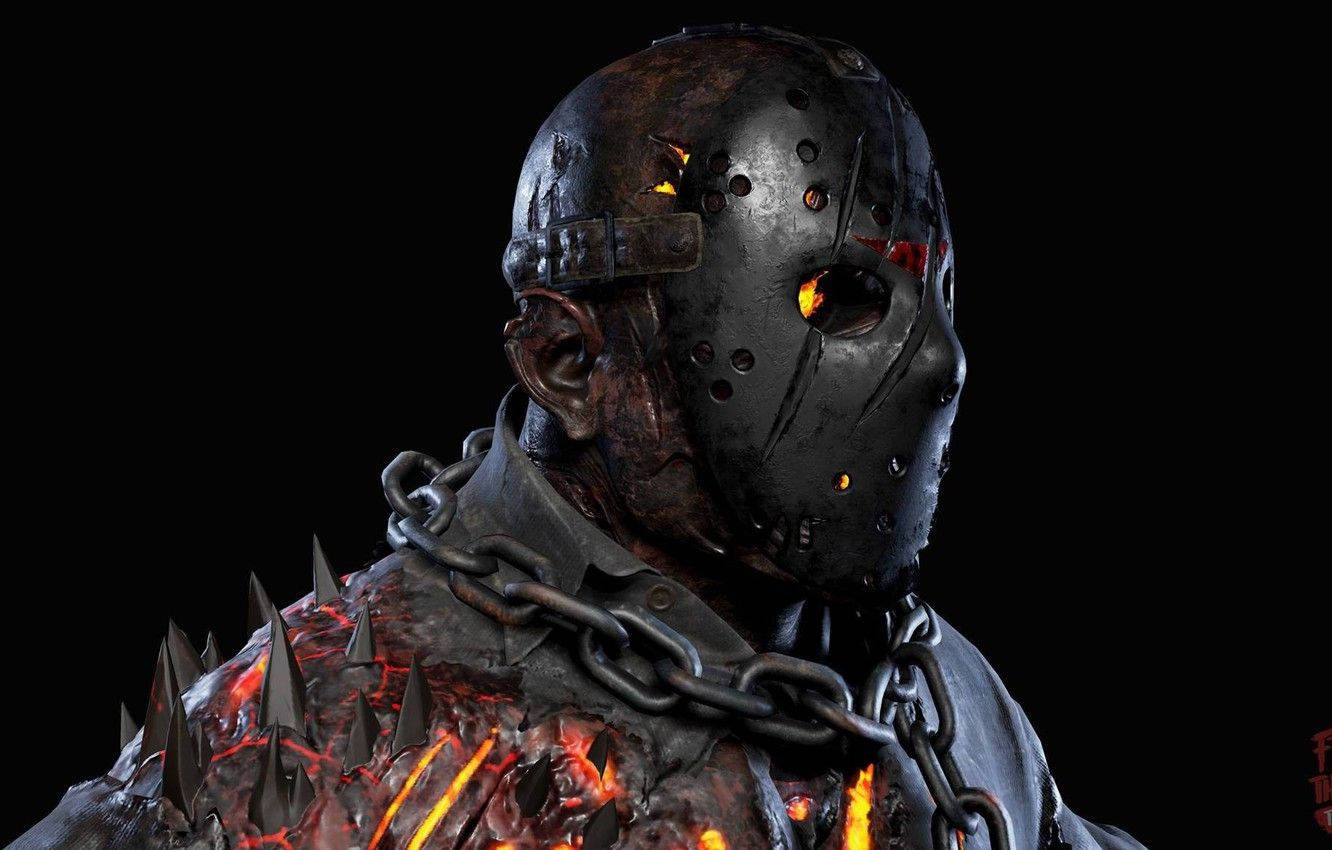 Jason Voorhees Skin Black Mask Wallpaper