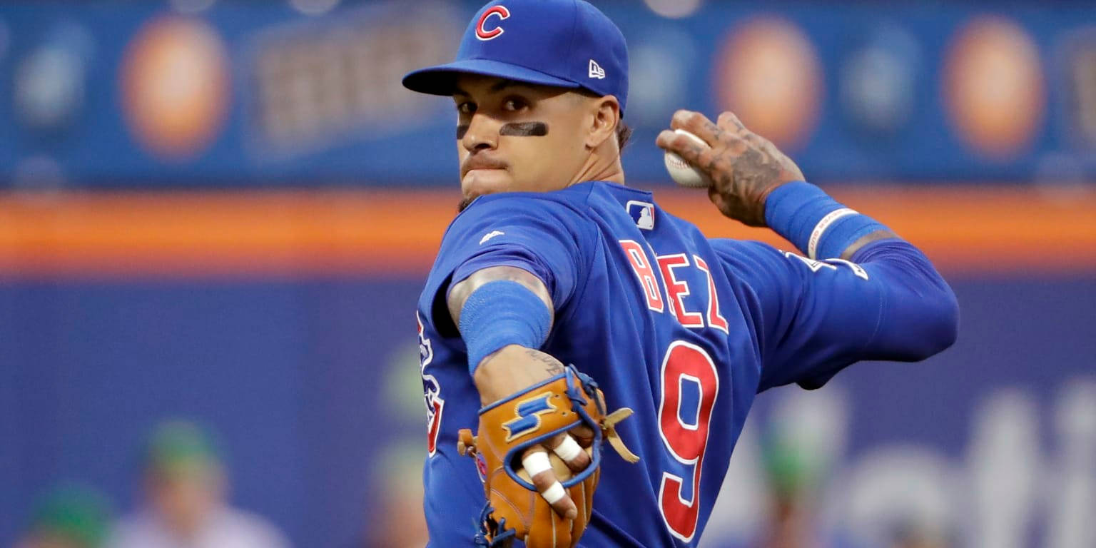 Javier Baez Playing Baseball Wallpaper