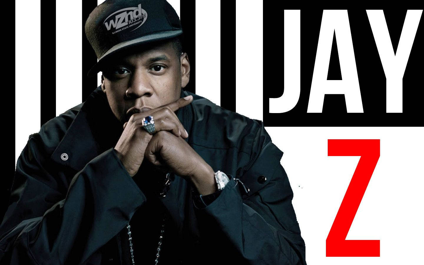 Jay-z Black And White Stripes Wallpaper