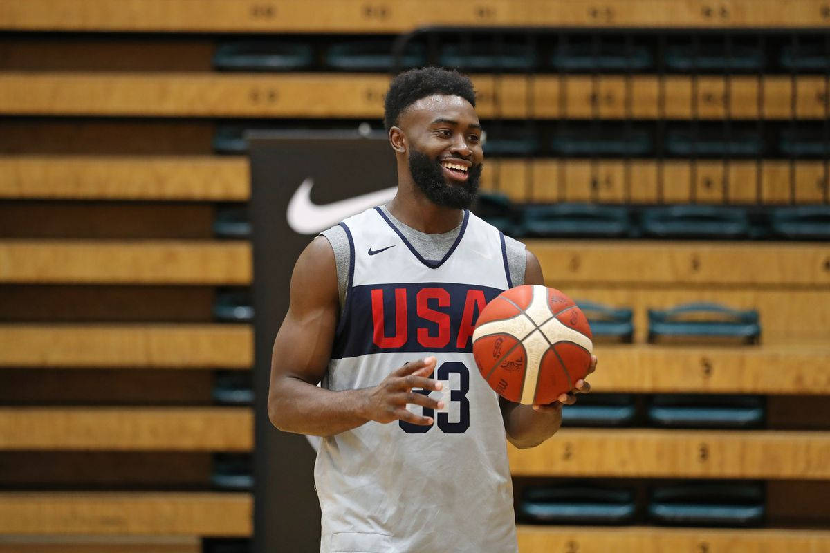 Jaylen Brown Usa Basketball Exhibition Wallpaper