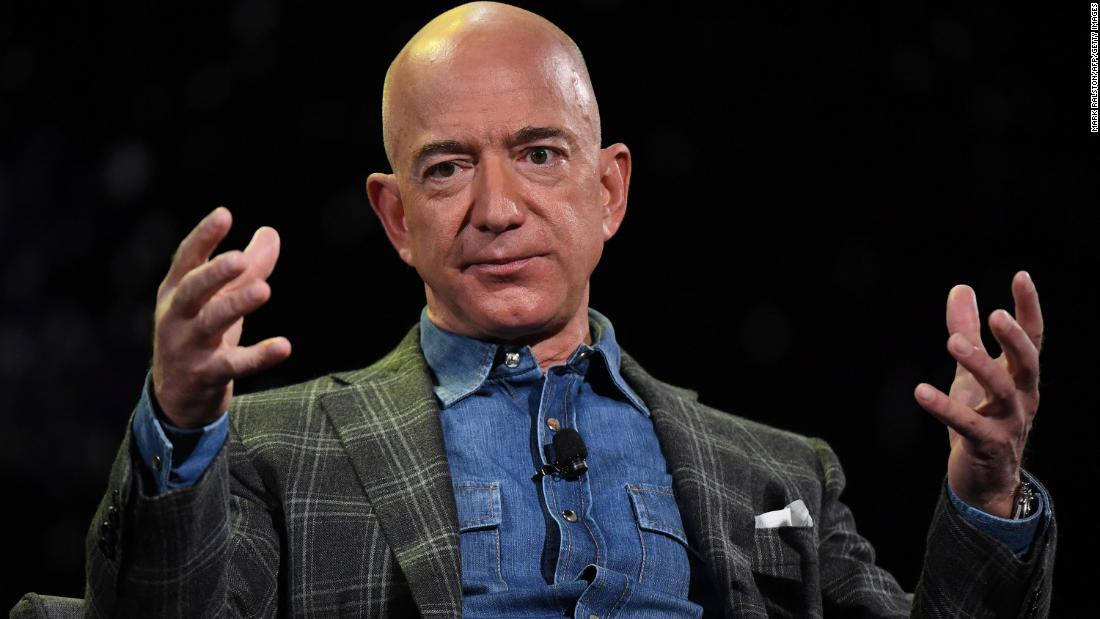 Jeff Bezos Gesturing Wallpaper