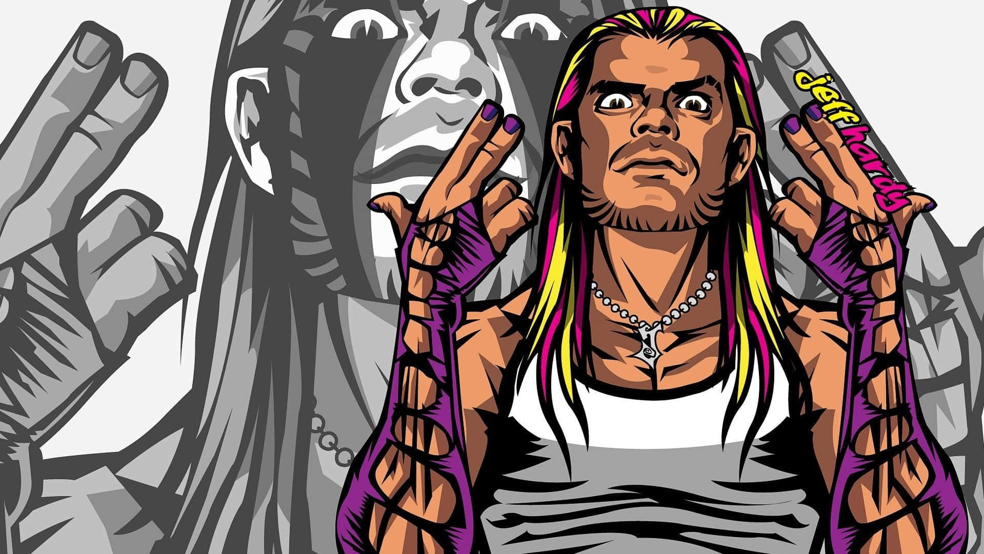 Jeff Hardy Cartoon Drawing Wallpaper