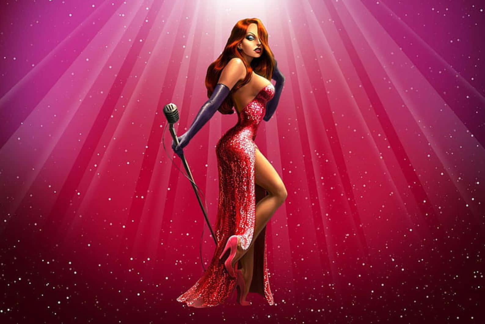 Jessica Rabbit Singing Performance Wallpaper