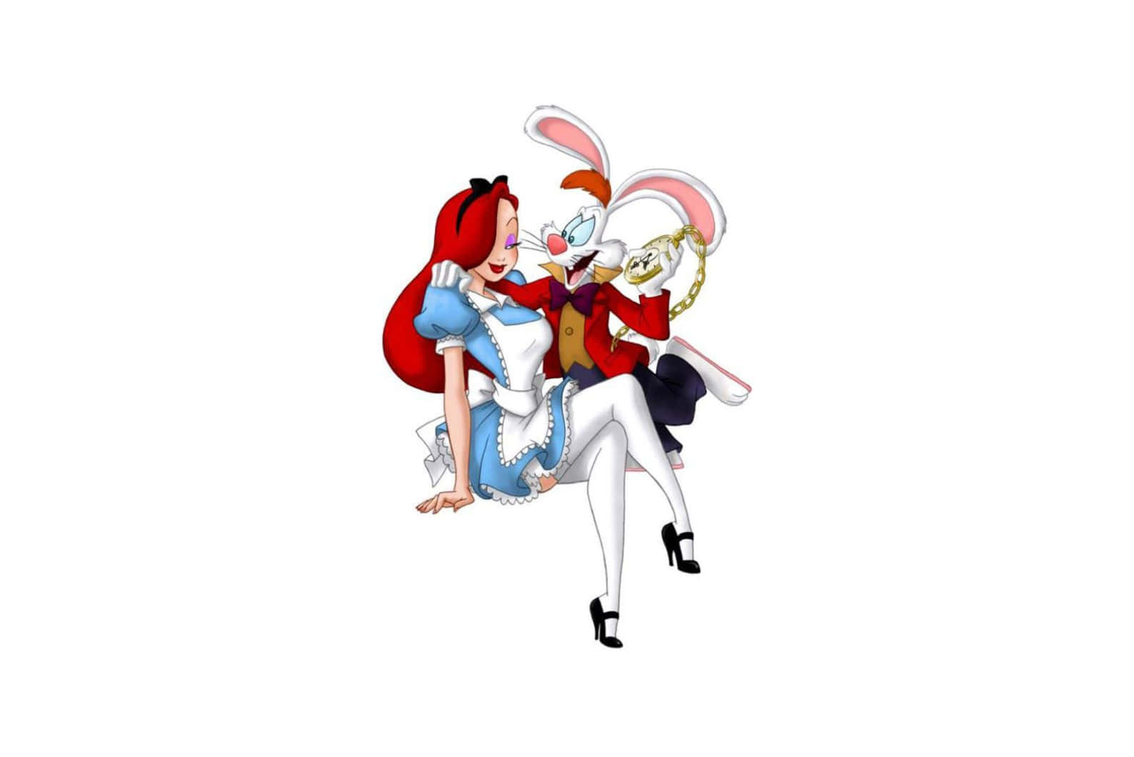 Jessica Rabbitand Roger Rabbit Cartoon Wallpaper