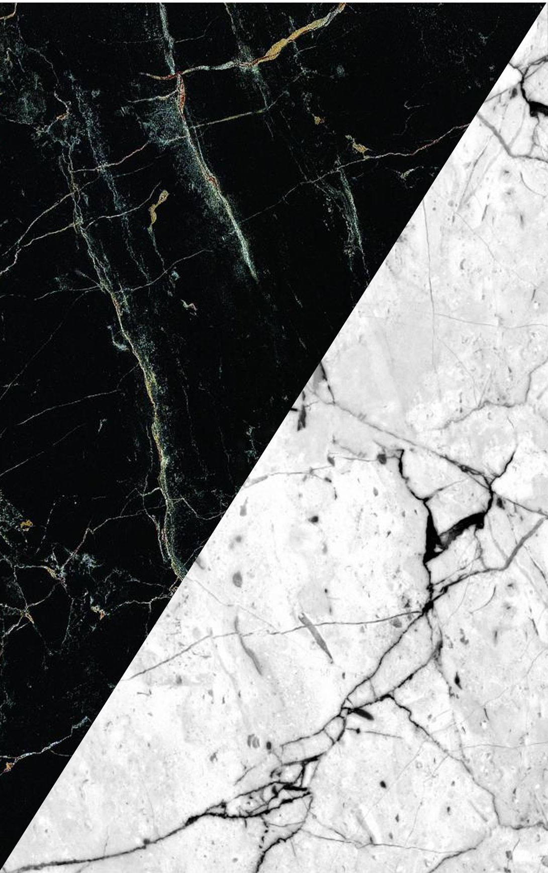 Jet Black Marble With Subtle, Patterned Veins For A Luxurious Look. Wallpaper