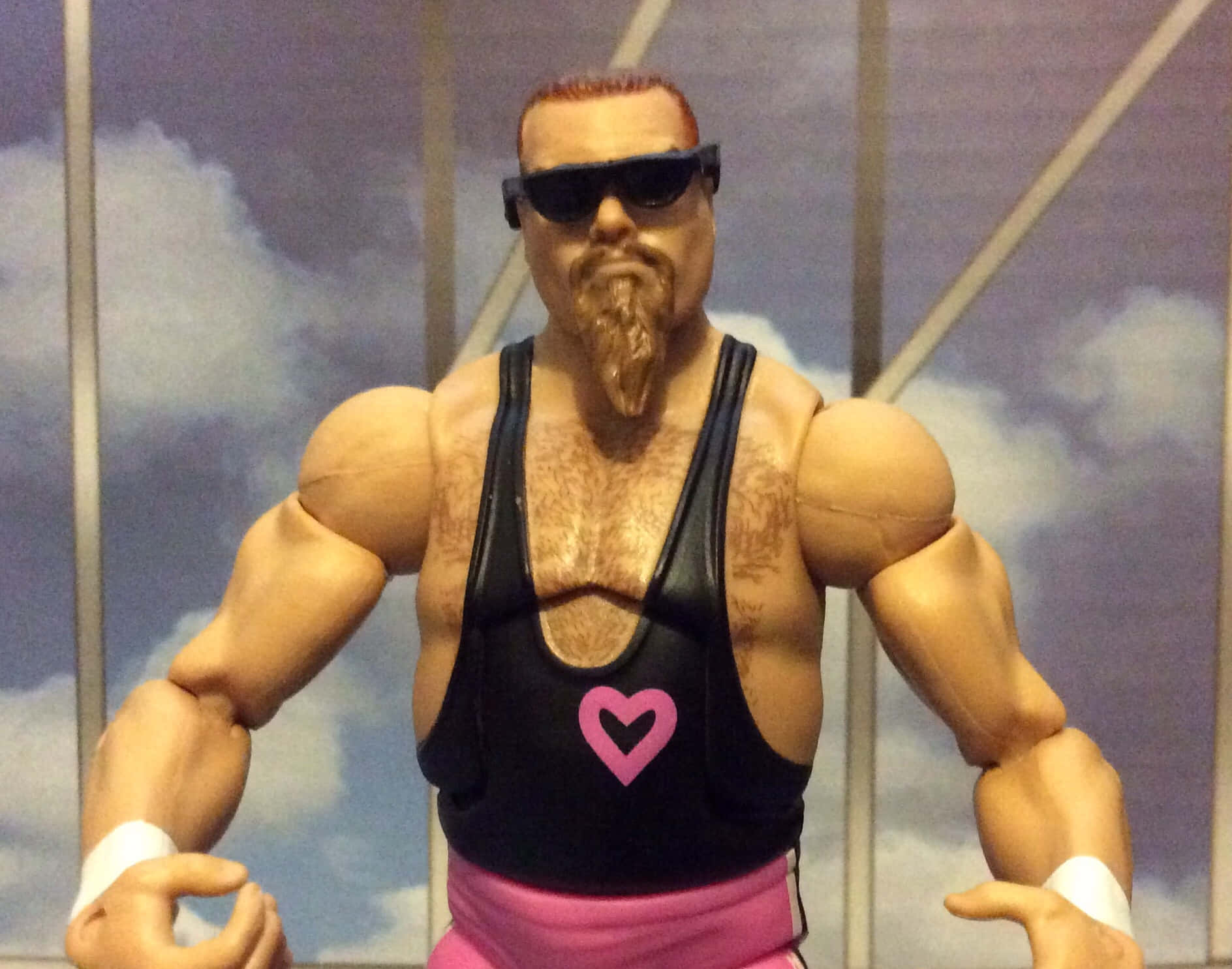 Jim Neidhart In Iconic Wrestling Gear Wallpaper