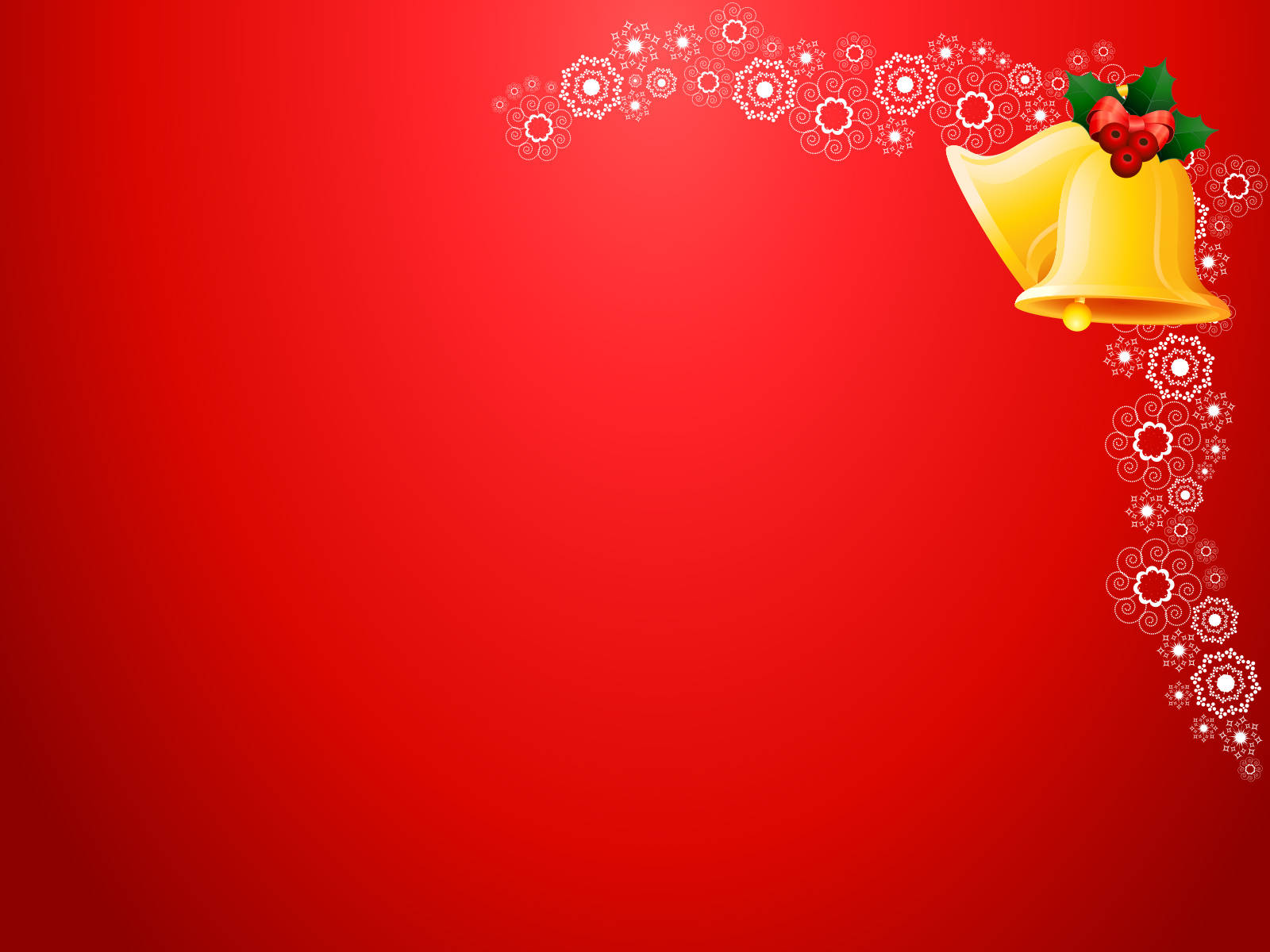 Jingle Bells Red Christmas Background Wallpaper