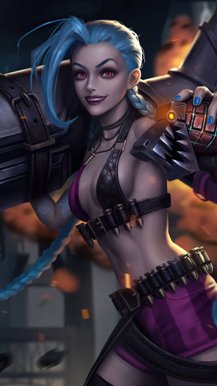 Jinx League Of Legends Iphone Wallpaper