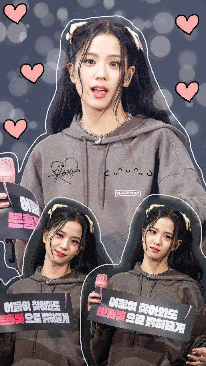 Jisoo Cutout Blackpink Aesthetic Wallpaper