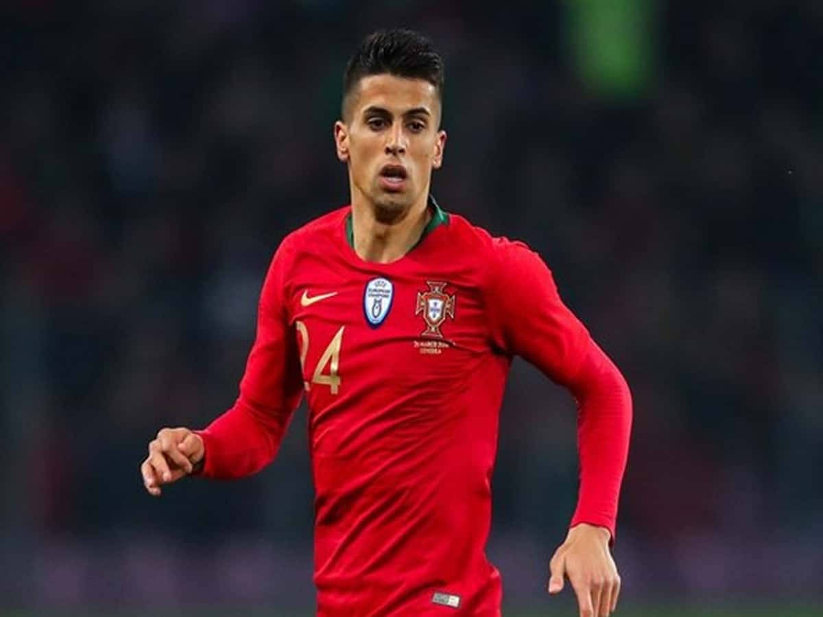 Joao Cancelo Red Uniform Wallpaper