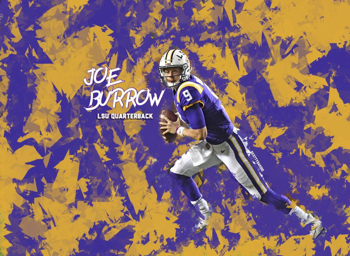 Joe Burrow Lsu Quarterback Wallpaper