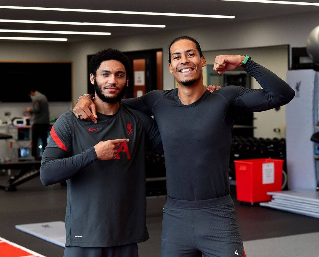 Joe Gomez And Virgil Van Dijk Wallpaper