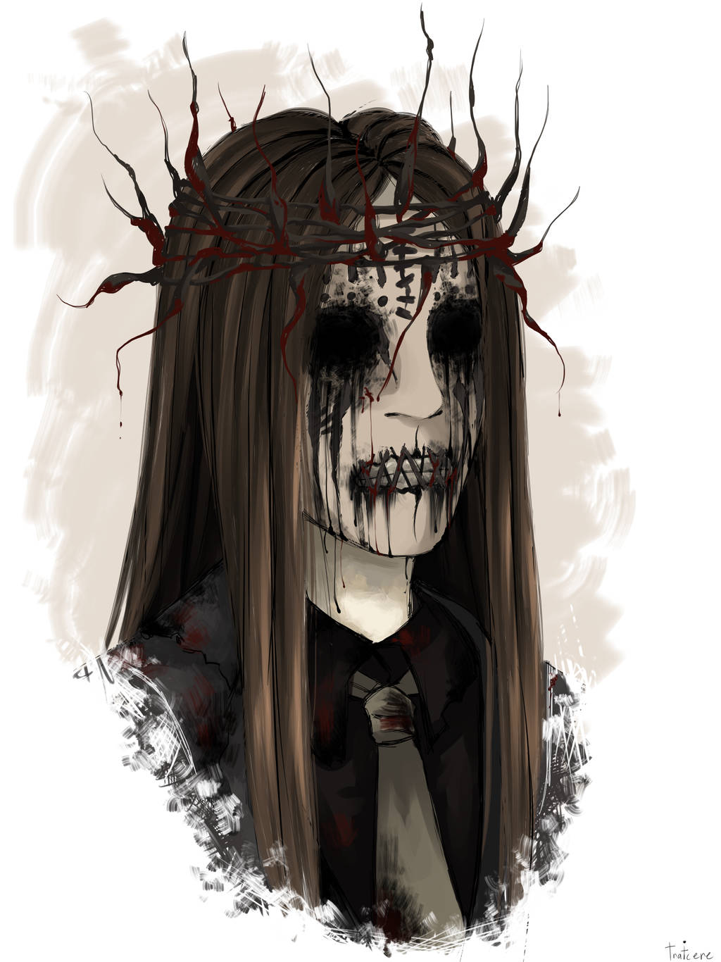 Joey Jordison Digital Portrait Wallpaper