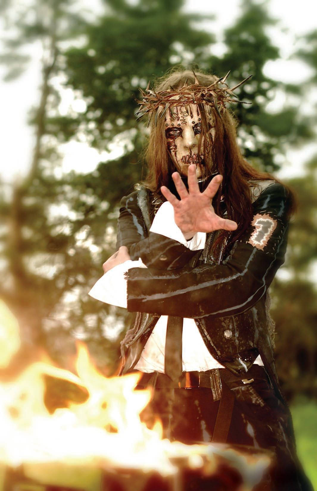 Joey Jordison Fire Wallpaper