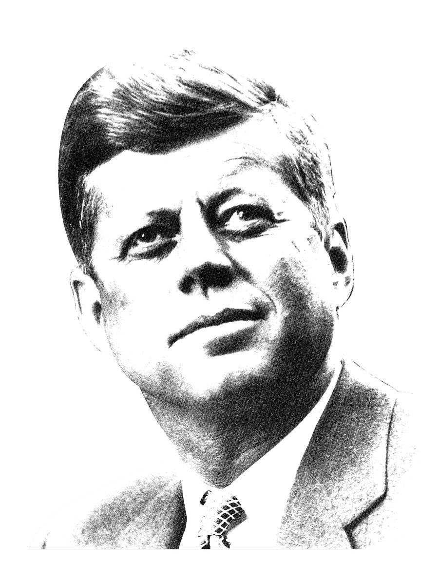 John F. Kennedy Sketch Wallpaper