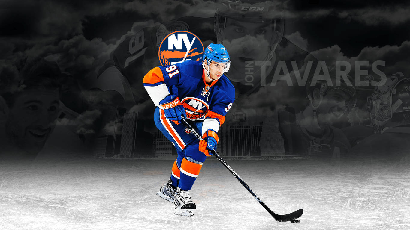 John Tavares New York Nhl Graphic Art Wallpaper