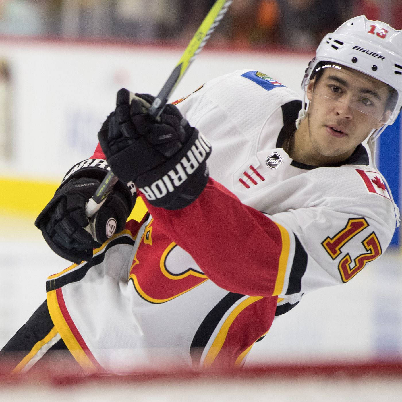 Johnny Gaudreau Ice Hockey Warrior Calgary Flames Wallpaper