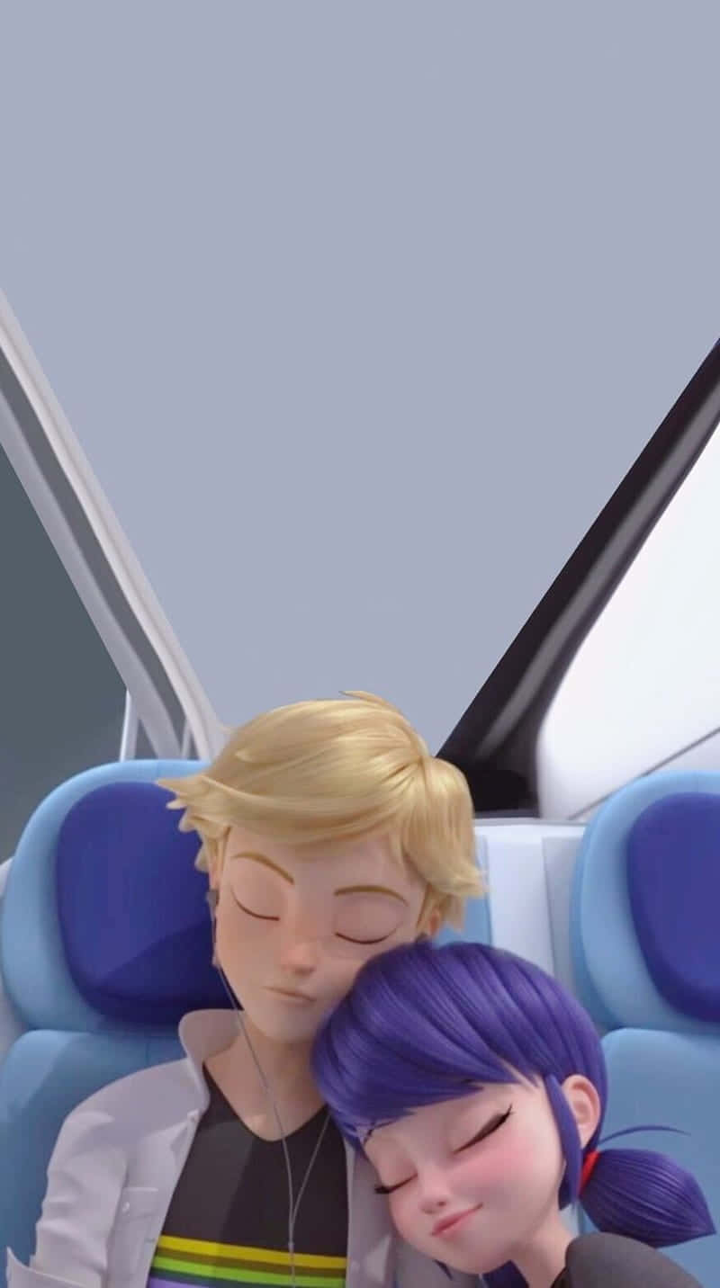 Join Marinette And Adrien On An Amazing Adventure! Wallpaper